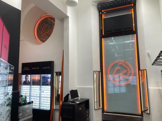 ImageCreator stod bag opbygningen af Profil Optiks flagship Store på Nørreport i København