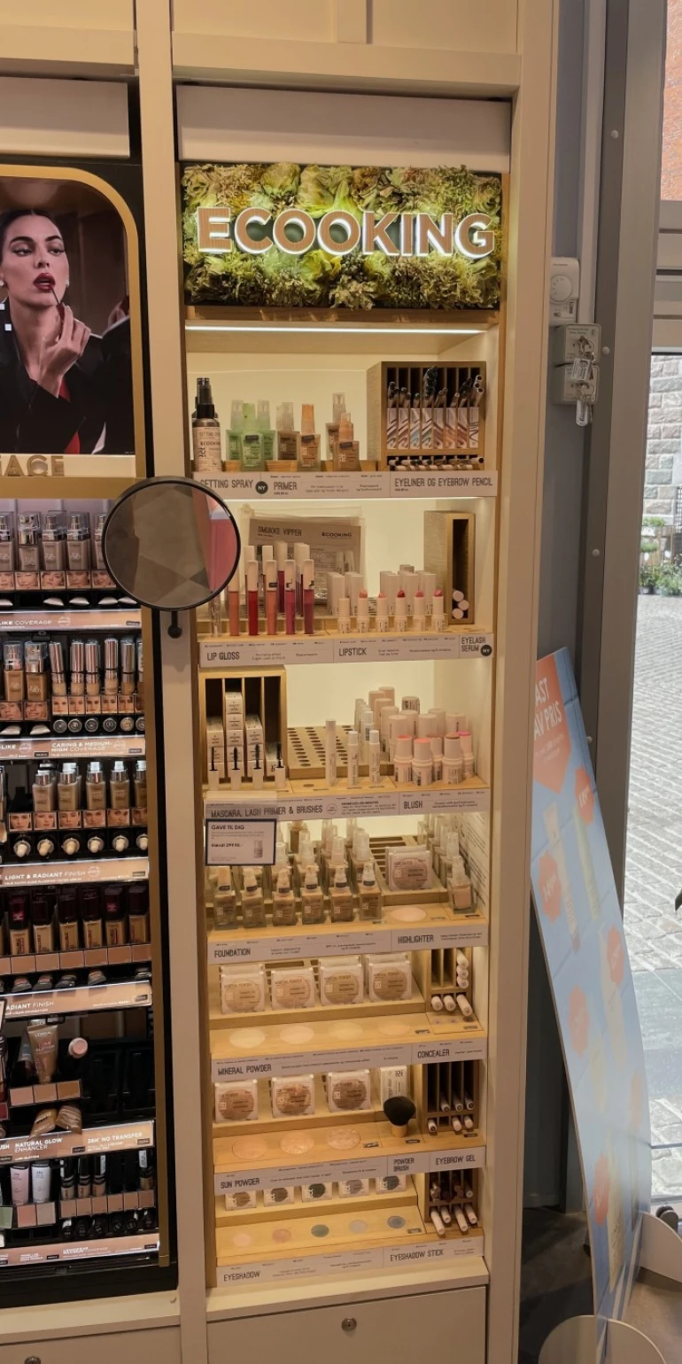 Ecooking butiks display leveret af ImageCreator