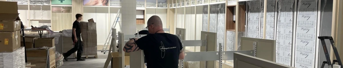 ImageCreator bygger butikker med egne montører og egne biler. ImageCreator er landsdækkende og samarbejder med flere af landets store butikskæder